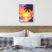 Toile Hawaii Beach Sunset Painting Voyage (Insitu(Chambre))