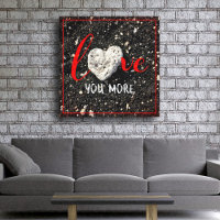 Hawaii Black Sand Beach Heart Photo Love You More