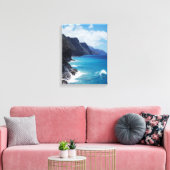 Toile Hawaii, Kauai, Vagues de l'océan Pacifique (Insitu(Salon))