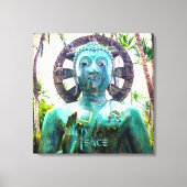 Toile Hawaii Turquoise Blue Bouddha Statue Photo Paix (Recto)