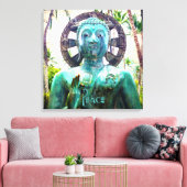 Toile Hawaii Turquoise Blue Bouddha Statue Photo Paix (Insitu(Salon))