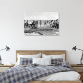 Toile Hawaii - Vue sur Hukilau Nets sur la côte (Insitu(Chambre))