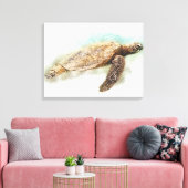 Toile Hawaiian sea Turtle Watercolor (Insitu(Salon))