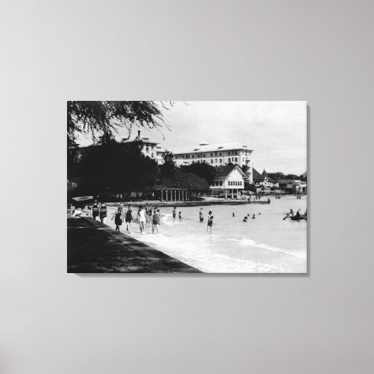 Toile HawaiiBeachfront PhotoHawaii (Recto)