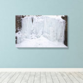 Toile Hayden Run Falls en hiver, Columbus, Ohio (Insitu (Plancher de Bois))