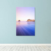 Toile Haystack Rock À L'Aube Blurred Blue Purple Waves (Insitu (Plancher de Bois))