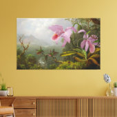 Toile HEADE - Deux colibris Sun Angel sur une branche - (Insitu(Salon))