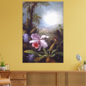 Toile HEADE - Orchidées, fleurs de passion et colibri (Insitu(Salon))