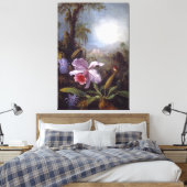 Toile HEADE - Orchidées, fleurs de passion et colibri (Insitu(Chambre))