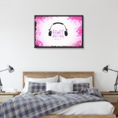 Toile HEADPHONES Bat Bar Mitzvah Panneau d'ouverture de  (Insitu(Chambre))