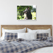 Toile Headshot 2 du berger allemand (Insitu(Chambre))
