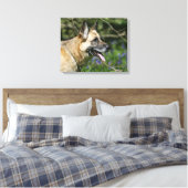 Toile Headshot 3 du berger allemand (Insitu(Chambre))