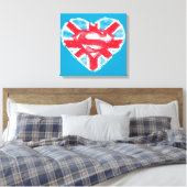 Toile Heart British S-Shield (Insitu(Chambre))