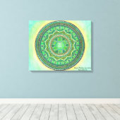 Toile Heart Chakra Mandala Canvas Art (Insitu (Plancher de Bois))