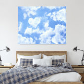 Toile Heart Cloud Ciel mignon Moderne Lovely Light Blue  (Insitu(Chambre))