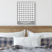Toile Heart Fingerprint Mariage Livre d'invité (Insitu(Chambre))