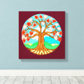 Toile Heart Tree of Life Mandala (Insitu (Plancher de Bois))