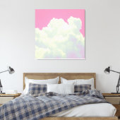 Toile Heaven - Pink Clouds - Stretched Canvas Print (Insitu(Chambre))