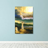 Toile Heavens accueillant Embrasser Jésus à Dusk (Insitu (Plancher de Bois))