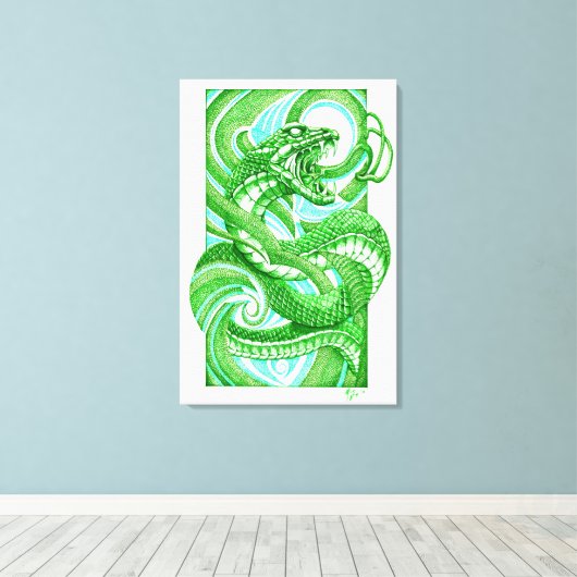 Toile Hebi Dotwork (Insitu (Plancher de Bois))