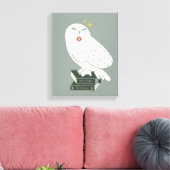 Toile Hedwig avec lettre dessin fantaisiste (Insitu(Salon))