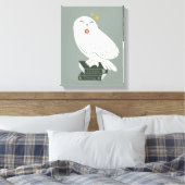 Toile Hedwig avec lettre dessin fantaisiste (Insitu(Chambre))