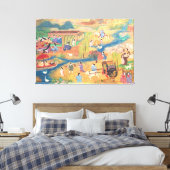 Toile Heian Courtyard Scene: Tales from a Gilded Scroll (Insitu(Chambre))