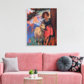 Toile Heidi à la prairie avec sa chèvre (Insitu(Salon))