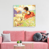 Toile "Heidi et ses chèvres" par Jessie Willcox Smith (Insitu(Salon))