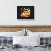 Toile Hello Fall Funny Sloth Halloween pumkin Classic T- (Insitu(Chambre))