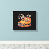 Toile Hello Fall Funny Sloth Halloween pumkin Classic T- (Insitu (Plancher de Bois))