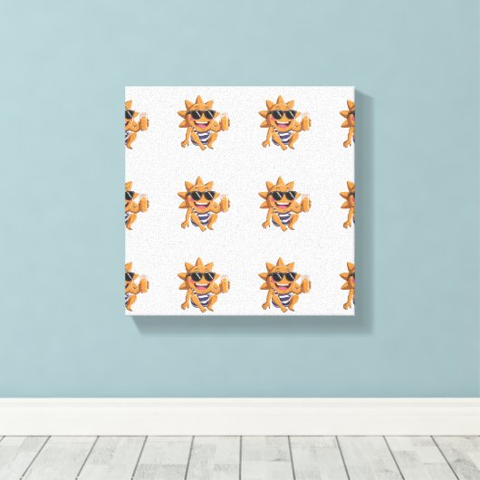 Toile Hello summer  (Insitu (Plancher de Bois))