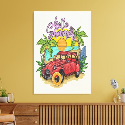 Toile Hello Summer Artwork 2024 (Insitu(Salon))