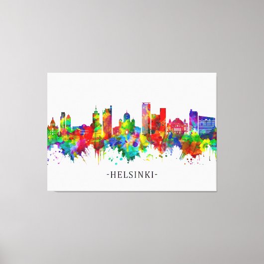 Toile Helsinki Finlande Skyline (Recto)
