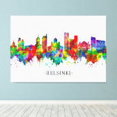 Toile Helsinki Finlande Skyline (Insitu (Plancher de Bois))