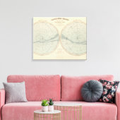 Toile Hémisphère Celeste Planisphère (Insitu(Salon))