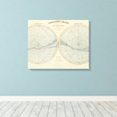 Toile Hémisphère Celeste Planisphère (Insitu (Plancher de Bois))