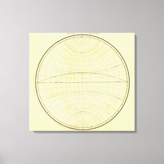 Toile Hémisphère occidental (Recto)