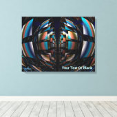 Toile Hémisphères concentrés (Insitu (Plancher de Bois))