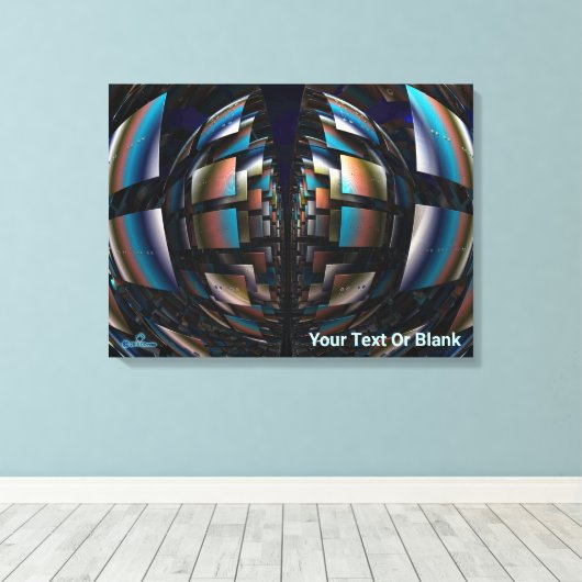 Toile Hémisphères concentrés (Insitu (Plancher de Bois))