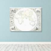 Toile hémisphères easters, from a series of World Maps p (Insitu (Plancher de Bois))