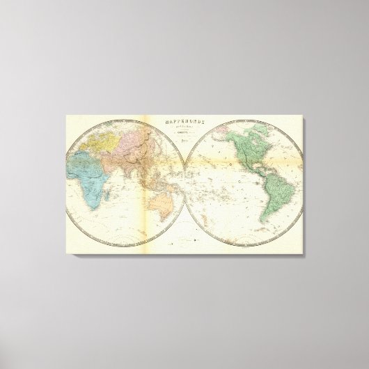 Toile Hémisphères est et ouest (Recto)