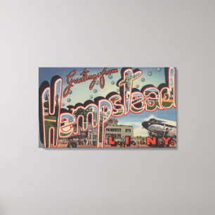 Toile Hempstead, New York - Scènes de grandes lettres