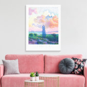 Toile Henri Edmond Cross Pink Cloud Art Exhibition (Insitu(Salon))