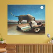 Toile Henri Rousseau Dormir Gitan Lion Peinture (Insitu(Salon))