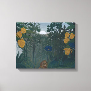 Toile Henri Rousseau - La refonte du lion