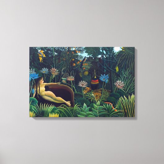 Toile Henri Rousseau - Le Rêve (Recto)
