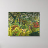 Toile Henri Rousseau - Surpris ! (Recto)