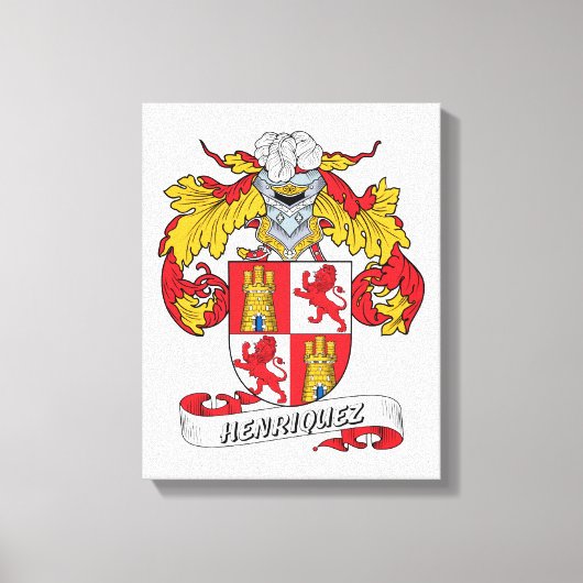 Toile Henriquez Family Crest (Recto)