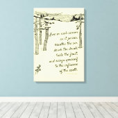 Toile Henry David Thoreau, "Live in each Season" (Insitu (Plancher de Bois))
